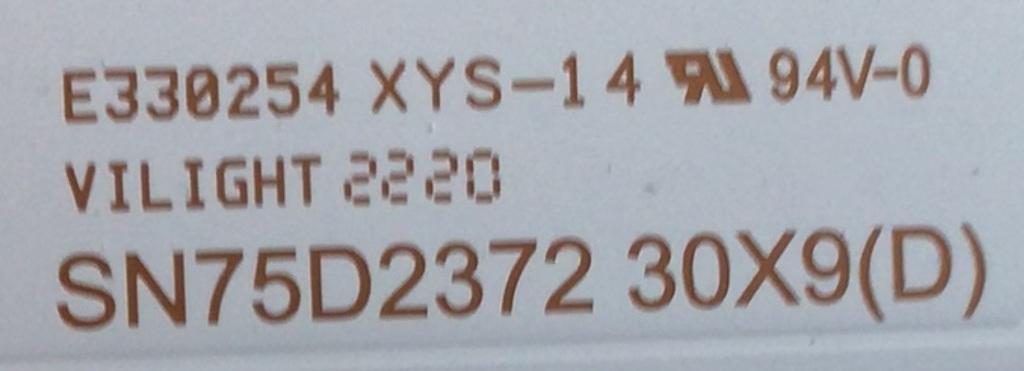 KIT DE LEDS PARA TV SONY (( INCOMPLETO 15 PZ, ORIGINALMENTE CONSTA DE 16 PZ )) / NUMERO DE PARTE SN75D2372 30X9(D) / E330254 XYS-14 / B2743FC / PANEL YDCM075DC11 / MODELO XR-75X90K / XR75X90K - Imagen 3